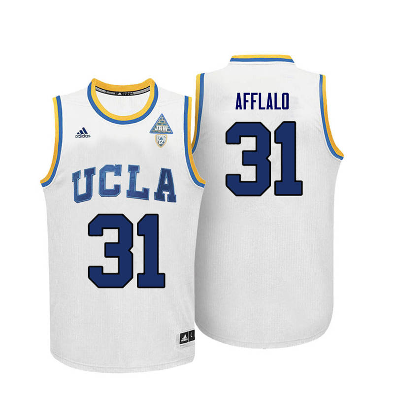 Men UCLA Bruins #31 Arron Afflalo College Basketball Jerseys-White - Click Image to Close